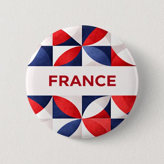 Frankrijk Ronde Button 5,7 Cm (Voorkant)