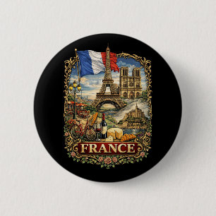 Frankrijk Ronde Button 5,7 Cm