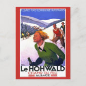 Frankrijk Ski Alsace Lorraine Railway Travel Briefkaart (Voorkant)