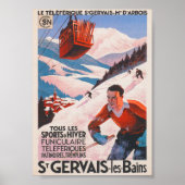 Frankrijk Ski Poster (Voorkant)