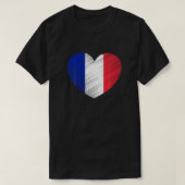 Frankrijk steun franse vlaggepride T T-shirt (Design voorkant)