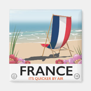 Frankrijk strand reisposter magneet