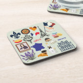 Frankrijk Symbolen Bier Onderzetter (Linkerzijde)