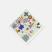 Frankrijk Symbolen Servet (Hoek)