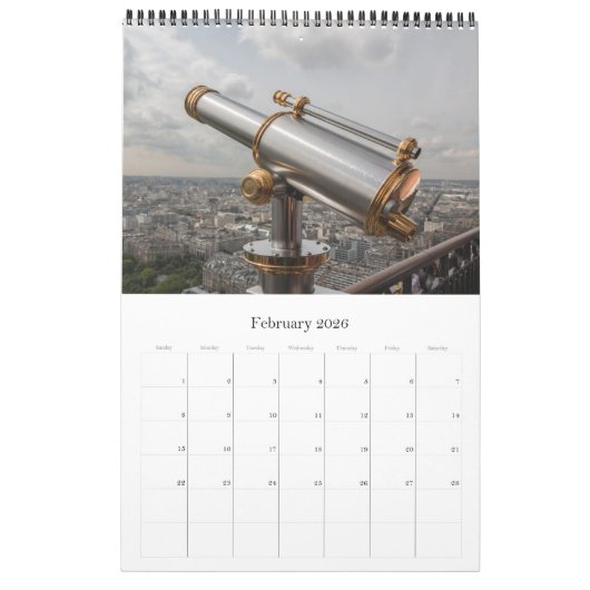 Frankrijk TOUR EIFFEL - Parijs Kalender (Feb 2026)