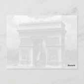 Frankrijk Triumphal boogschieten Etoile Briefkaart (Achterkant)