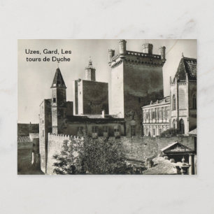 Frankrijk, Uzes, Gard, Les tours de Duche Briefkaart