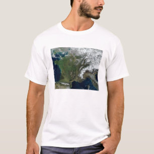 Frankrijk vanuit de ruimte t-shirt