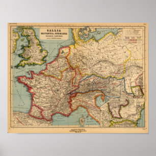 Frankrijk, Verenigd Koninkrijk, Duitsland Poster