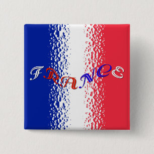 Frankrijk Vierkante Button 5,1 Cm