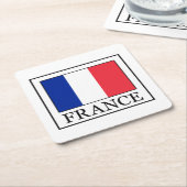 Frankrijk Vierkante Kartonnen Onderzetter (Schuin)