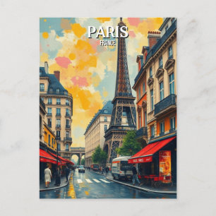 frankrijk Vintage VAN PARIJS Briefkaart