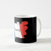 Frankrijk vlag gepersonaliseerde mug koffiemok (Voorkant rechts)