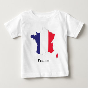 Frankrijk Vlag in Kaart Souvenir Ontwerp