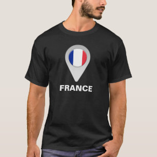 Frankrijk Vlag Locatie Icoon T-shirt