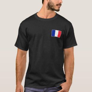 Frankrijk vlag met  Franse kleuren T-shirt