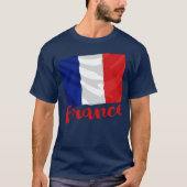 Frankrijk Vlag T-Shirt (Voorkant)