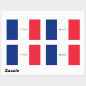 FRANKRIJK: vlag van Frankrijk Rechthoekige Sticker (Vel)