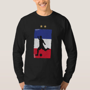 Frankrijk Voetbal Fan T-shirt Franse Vlag