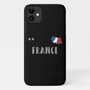 Frankrijk Voetbal Fan T-shirt Franse Vlag iPhone 11 Hoesje
