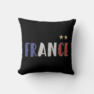 Frankrijk Voetbal Fan T-shirt Franse Vlag Kussen