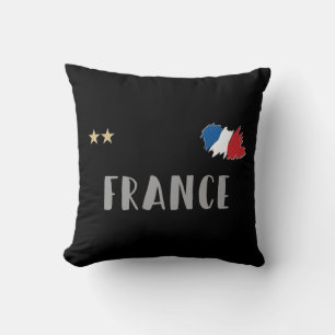 Frankrijk Voetbal Fan T-shirt Franse Vlag Kussen
