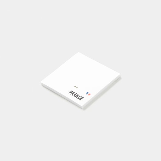 Frankrijk Voetbal Fan T-shirt Hart Post-it® Notes (Schuin)