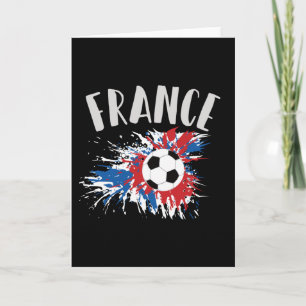 Frankrijk Voetbal Grunge Flag Kaart