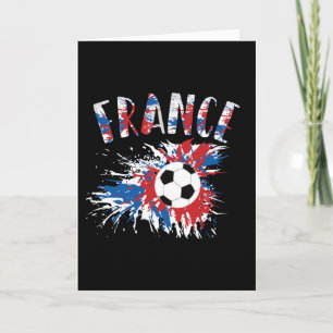 Frankrijk Voetbal Grunge Flag Kaart