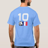 Frankrijk Voetbal T-shirt (Achterkant)