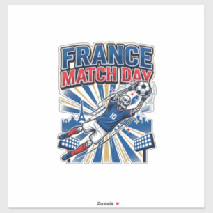 Frankrijk Wedstrijd Dag Skelet Aanvaller Naties Ho Sticker