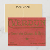 Frankrijk, Wereldoorlog I, Verdun Briefkaart (Voorkant / Achterkant)