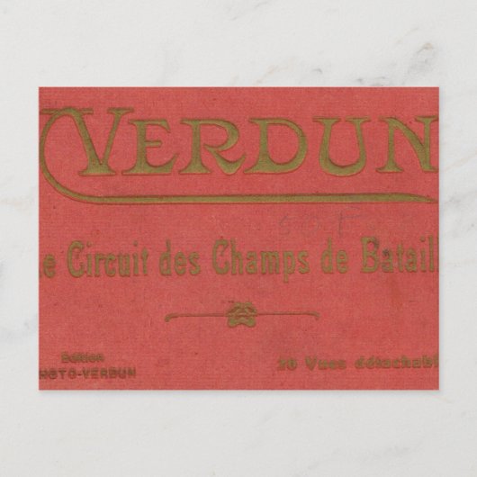 Frankrijk, Wereldoorlog I, Verdun Briefkaart (Voorkant)