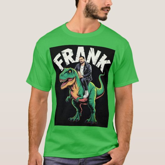 Frank's Dino Ride T-shirt (Voorkant)