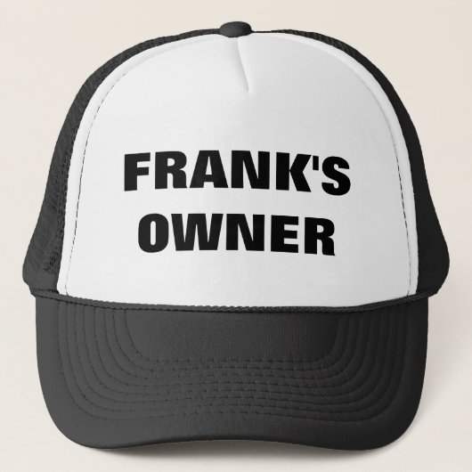 FRANK'S EIGENAAR TRUCKER PET (Voorkant)