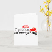 Frank's Redhot I Put That On Everything Hot Sauce  Kaart (Gele Bloem)