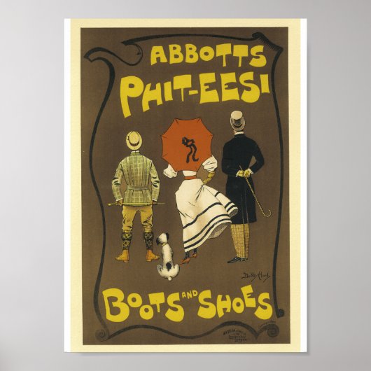 Frans Adverteren Abbots Phit-t - shirts Boots Poster (Voorkant)