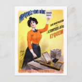 Frans Adverteren Poster teruggezet Briefkaart (Voorkant)