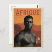 Frans-Afrikaanse reizen Briefkaart (Voorkant / Achterkant)