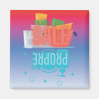 Frans afwasmachine "Propre-Sale" Magneet