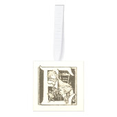  Frans alfabet blok Ornament set "E" (Voorkant)