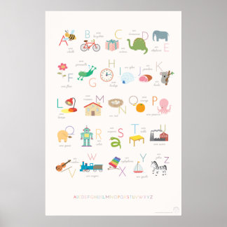 Frans Alphabet Poster