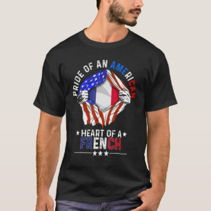 Frans - Amerikaans - Amerikaans - pride - buitenla T-shirt
