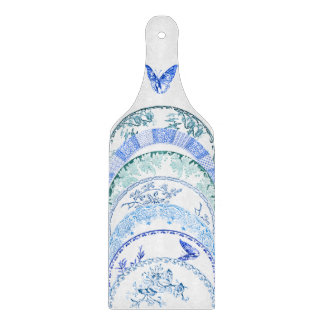 Frans Antiek Bord | BLAUWE VLINDERPLANK Snijplank