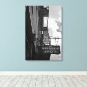 Frans antiek bord canvas afdruk (Insitu (Houten vloer))