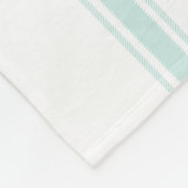 Frans Aqua Ticking Familie Crest Gooi Fleece Deken (Hoek)