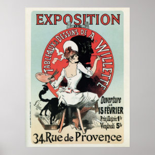  Frans art nouveau expositie en Poster