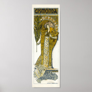  Frans Art Nouveau Gismonda Bernnardt Poster