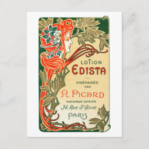 Frans Art Nouveau-label 1910 Briefkaart
