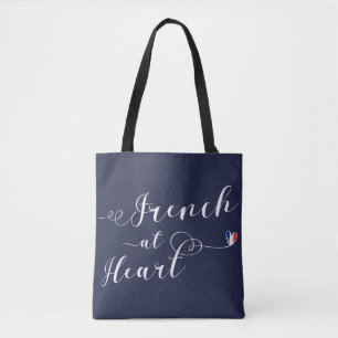 Frans at Heart Grocery Bag, Frankrijk Draagtas